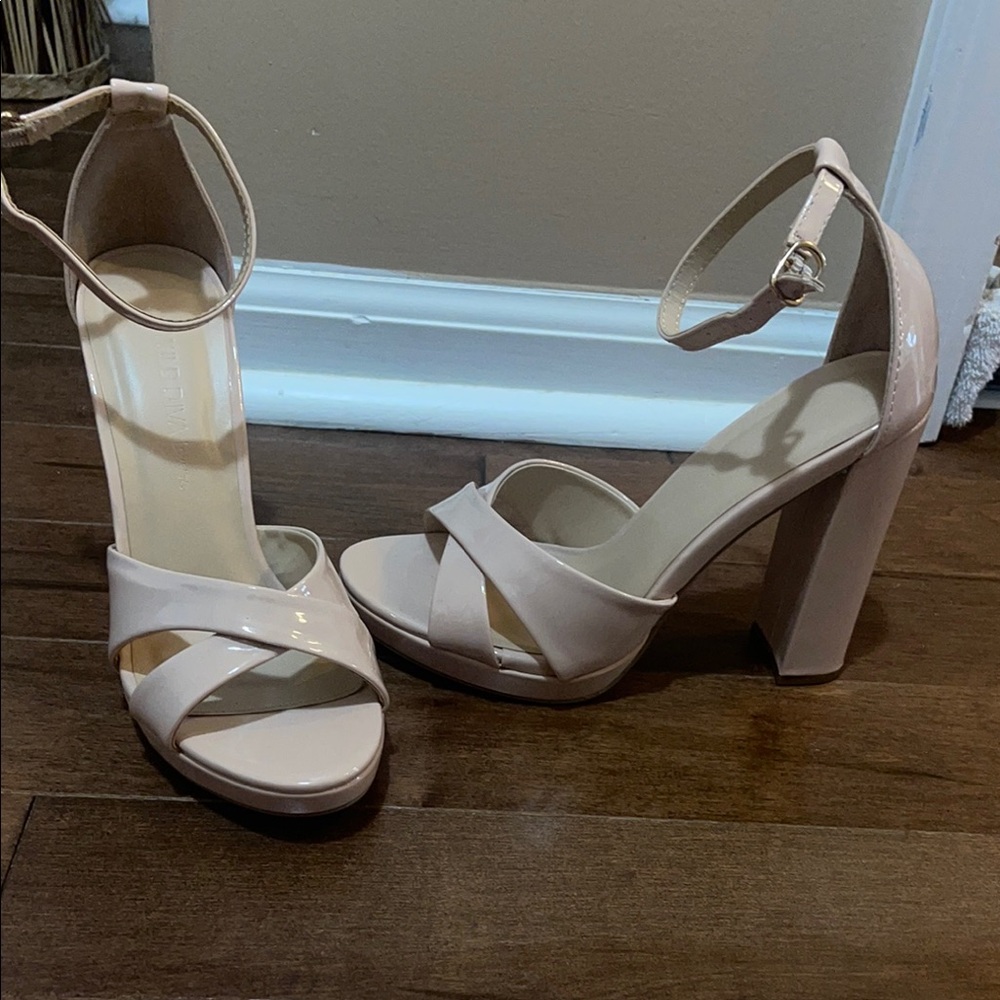 Elegant Nude High Heel Sandals